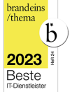 AKQUINET is pleased to receive the Brand Eins award - Best IT Service Provider 2023.